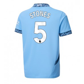 Billiga Manchester City John Stones #5 Hemmatröja 2024-25 Kortärmad